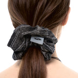 NO.445 BLACK DENIM HAIR SCRUNCH