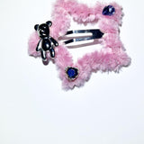 [I-DLE Yuqi, Shuhua] Bear heart fur hairpin (3color)