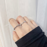 ブラックチェーンリングセット / Black chain ring set (7 set)