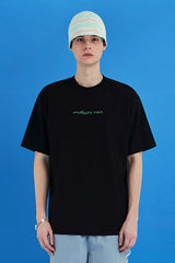 ロゴリーフTシャツ/ブラック