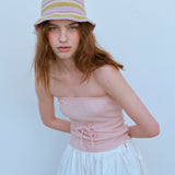 ワッフルチューブトップ / WAFFLE TUBE TOP, PINK