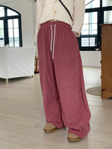 ティンズバンディングコーデュロイ 2WAY ロングワイドジョガーパンツ