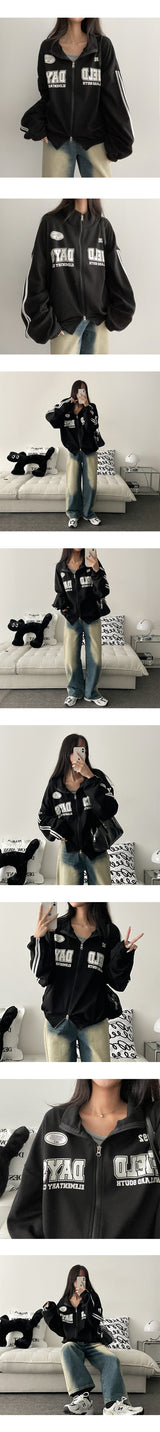 Dale Line Two Way Crop Zip-Up