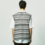 ハバナビーチニットベスト / havana beach knit vest grey