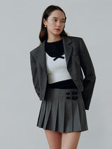 CROP JACKET CHARCOAL