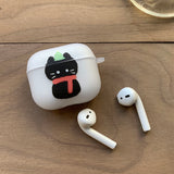 Black - Sketch Some Cat Christmas AirPods Case_matt