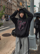(UNISEX) ラビットウール起毛オーバーフード