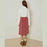 エボニーシャーリングタートルネックトップ/Ebony shirring turtleneck top (white)
