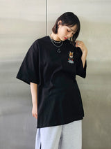 サングラスキャット半袖Tシャツ / VENTIQUE Sunglasses cat T-shirt 3color