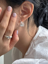 [92.5silver] shell earrings
