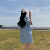 [Bellide made/Short, Long] キャンディ半袖シャツドレス