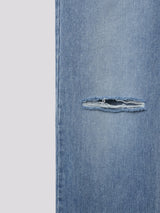 ダメージロングワイドデニム / Labo Damage Long Wide Denim (blue)