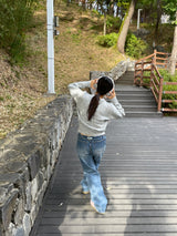 Basic side line point denim