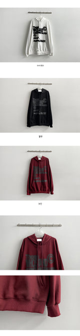 Tooth lettering overfit hoodie