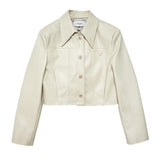 CROP LEATHER JACKET - CREAM (6636243222646)