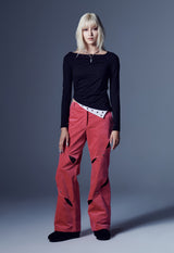 オフバランスジャージートップ / OFF- BALANCE JERSEY TOP (BLACK)