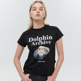 ドルフィンアーカイブTシャツ/Dolphin archive half sleeve tshirt women