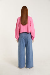 カラークロップドスウェットシャツ/COLOR CROPPED SWEATSHIRT