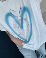 ハートラビットプリントショートスリーブ / SO Heart Rabbit Printed Short-Sleeved (4 colors)