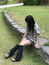 Funky nylon leg warmer 