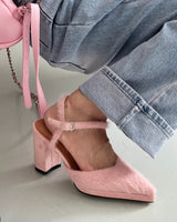 Angora Strap High Heels
