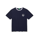 グラフィックリンガーTシャツ/22SS GRAPHIC RINGER T-SHIRT NAVY