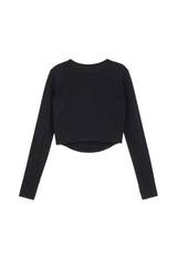 ロゴ長袖トップ / LOGO LONG SLEEVE TOP (BLACK)