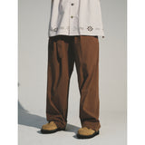 マティックスリラックスベルトパンツ / MATIX RELAXED BELTED PANTS_BRICK BROWN