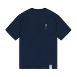 タトゥーエンブロイダリーストライパーショートスリーブT / Tattoo Dog Embroidery Striper Short Sleeve Tee_5color