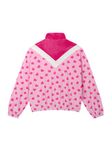 0 3 heart velvet zip-up top - PINK (6672201842806)