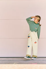[KIDS] KIRSH X MISAKI KAWAI キッズビッグコーデュロイオーバーオールパンツ