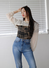 ネットボレロニット/Net Bolero Knit (2color)