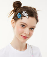 Glitter Star Cubic Clip Hairpin