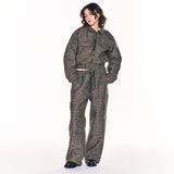 アヴリルツイードワイドロングパンツ/AVRIL TWEED WIDE LONG PANTS (BLUE)