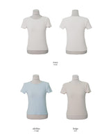 ソフトアンゴラ半袖Tシャツ (5color)