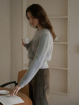 Cable round wool knit (6635905187958)