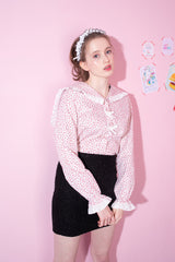 flower sailor blouse (6688355352694)