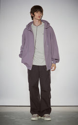  BLUR HEART LOOSE HOODIE ZIP UP_INDI PINK