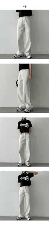 マチコットンワイドパンツ / Machi Cotton Wide Pants