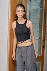 HALTER NECK CROP TOP (BLACK)