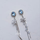  Diamond Petals Earring - Light Sapphire (Lovelyz Jiae, April Chaekyung Earring)