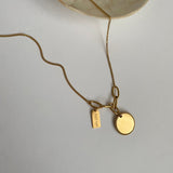 コインデイリーエングレービンネックレス/ssv Coin Daily Engraving Necklace