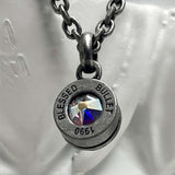 バレットバック ネックレス / Bullet Back Necklace_dark silver