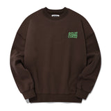 キルシーウィティーバニーレタリングスウェットシャツ / WITTY BUNNY LETTERING SWEATSHIRT [DARK BROWN] (6671651111030)