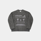 フラワーウィンターカラーリングブラシニット (3 color)