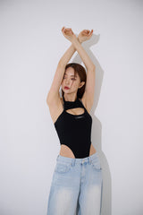 チェーンストラップボディスーツ/TOP(9358) Chain Strap Bodysuit