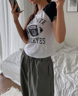ラグビーラグラン半袖Tシャツ