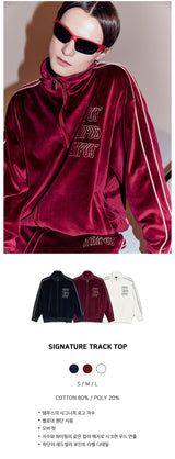 シグネチャートラックトップ/SIGNATURE TRACK TOP [BURGUNDY]