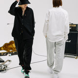 ルーズフィットスウェットパンツ/LOOSE-FIT SWEAT PANTS-MELANGE GREY