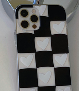 チェスブラックハートフォーンケース / Chess Black Heart Phone Case